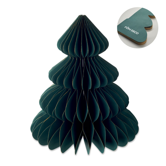 Grande décoration de Noël en papier à personnaliser Harmobig Vert 